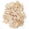 Wood Shapes, Natural Colored, Assorted Shapes, 1-2" to 2", 350 Pieces