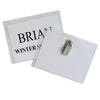 Clip Style Name Badge Holder Kit, Sealed Holders with Inserts, 3-1-2" x 2-1-4", Box of 50