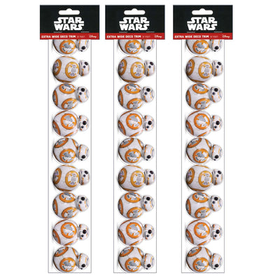 Star Wars™ BB-8 Extra Wide Die-Cut Deco Trim®, 37 Feet Per Pack, 3 Packs