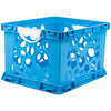 Premium File Crate with Handles, Classroom Blue