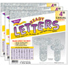 Silver Sparkle 4" Casual Combo Ready Letters®, 3 Packs