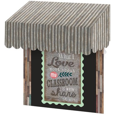Home Sweet Classroom Corrugated Metal Design Awning, Pack of 3