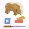 Lion & Elephant Double Carving Kit