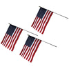 U.S. Classroom Flag, 16" x 24" with Staff, Pack of 3