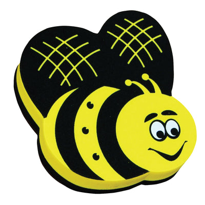 Magnetic Whiteboard Eraser, Bee, Pack of 6