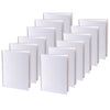 Hardcover Blank Book 6" x 8" Portrait, White, Pack of 12