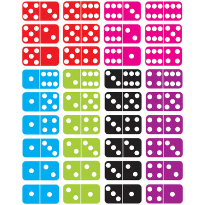 Die-Cut Magnetic Dominoes, 36 Per Pack, 2 Packs
