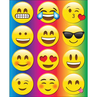 Die-Cut Magnetic Emojis, 12 Per Pack, 6 Packs