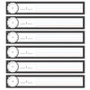 Pocket Chart Inserts, Scheduling-Sentence Strip Cards, 2" x 12", B&W Polka Dots, 12 Per Pack, 6 Packs