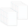 Smart Poly® PosterMat Pals™ Space Savers, 13" x 9-1-2", White Notebook Paper, Pack of 10