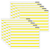 Smart Poly® PosterMat Pals™ Space Savers, 13" x 9-1-2", 3-4" Handwriting Highlighted Yellow, Pack of 10