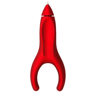 Ergo-Sof Retractable Ballpoint Pen, Red, Black Ink, Pack of 6