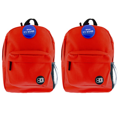 Classic Backpack 17" Red, Pack of 2