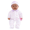 La Baby Soft 16" Baby Doll, Purple with Pacifier, Hispanic