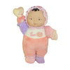 Lil' Hugs Baby's First Soft Doll, Vinyl Face, Pastel Outfits with Rattle, 12" Asian