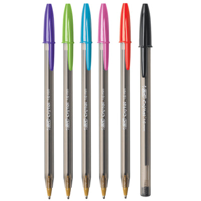 Cristal® Xtra Bold Fashion Ballpoint Pen, Medium Point (1.6mm), Assorted Colors, 24 Per Pack, 2 Packs