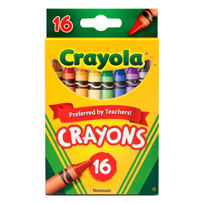 Crayons, Regular Size, 16 Per Box, 8 Boxes