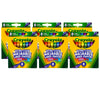Ultra-Clean Washable Crayons, Large Size, 8 Per Box, 6 Boxes
