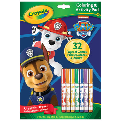 Coloring & Activity Pad with Markers, Paw Patrol, Pack of 3