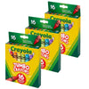 Jumbo Crayons, 16 Per Pack, 3 Packs