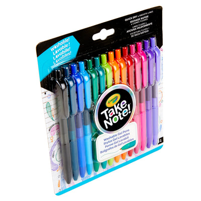 Take Note! Washable Gel Pens, 14 Per Pack, 2 Packs