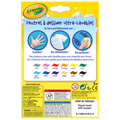 Ultra-Clean Markers, Fine Line, Assorted Colors, 12 Per Box, 3 Boxes