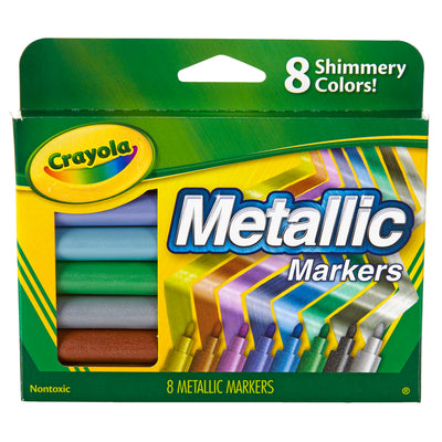 Metallic Markers, 8 Per Box, 3 Boxes