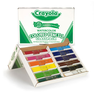 Watercolor Pencils Classpack, 12 Colors, 240 Count
