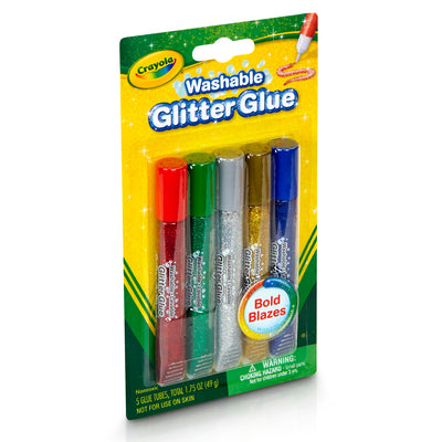 Washable Glitter Glue, Bold, 5 Per Pack, 6 Packs