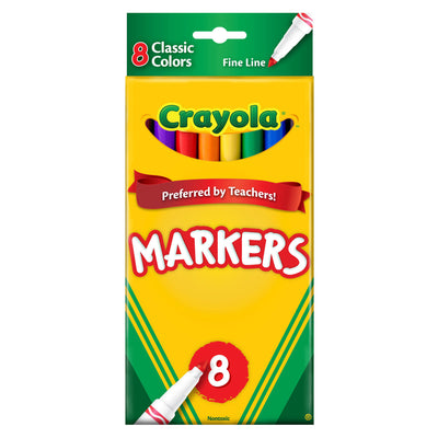 Original Formula Markers, Fine Tip, Classic Colors, 8 Per Box, 6 Boxes