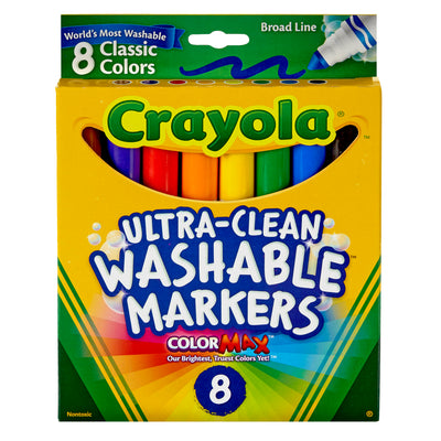 Ultra-Clean Markers, Conical Tip, Classic Colors, 8 Per Box, 6 Boxes
