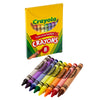 Large Crayons, Tuck Box, 8 Colors Per Box, 12 Boxes