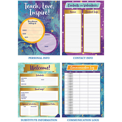 Galaxy Teacher Planner Plan Book
