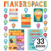 Makerspace Bulletin Board Set, 33 Pieces