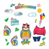 One World Sloth Dress Me for the Weather Bulletin Board Set, Grade PK-2, 54 Pieces
