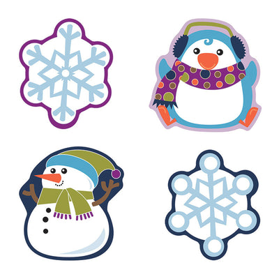 Winter Mix Cut-Outs, 36 Per Pack, 3 Packs