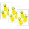 Simply Stylish Tropical Pineapple Cut-Outs, 36 Per Pack, 3 Packs