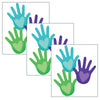 One World Hands with Hearts Cut-Outs, 36 Per Pack, 3 Packs