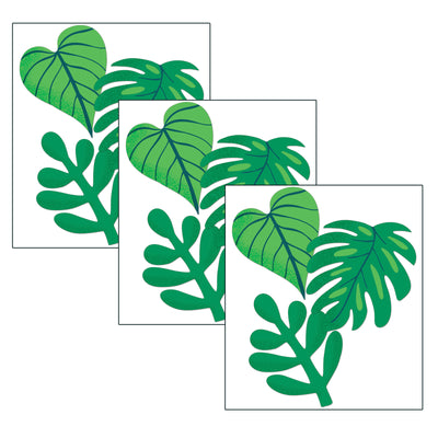One World Tropical Leaves Extra Large Cut-Outs, 12 Per Pack, 3 Packs