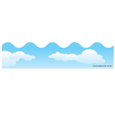 Clouds Classic Scalloped Border, 39 Feet Per Pack, 6 Packs