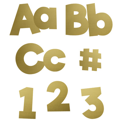 Sparkle + Shine Gold Foil Combo Pack EZ Letters, 4-inch, 219 Pieces Per Pack, 2 Packs