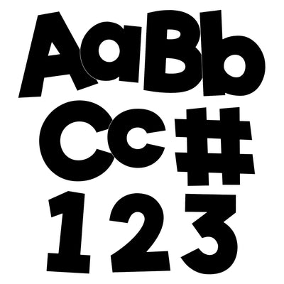 Black Combo Pack EZ Letters, 219 Pieces Per Pack, 3 Packs