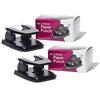 2-Hole Paper Punch, 2 3-4" Center, 30 Sheet Capacity, Black, Pack of 2