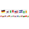 Borders-Trims, Magnetic, Rectangle Cut - 1-1-2" x 24", World Flags Theme, 24' per Pack, 2 Packs