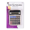 Desktop Calculator, Battery and Solar Powered with Tilted 8 Digit Display, Pack of 6