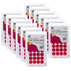 Color Coding Labels, 3-4", Red, 1000 Per Pack, 12 Packs