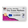 Dry Erase Markers, Barrel Style, Chisel Tip, Blue, 12 Per Pack, 3 Packs