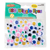 Creative Arts™ Wiggle Eyes, Round, Assorted Sizes & Colors, 100 Per Pack, 12 Packs