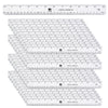 Plastic Ruler, 12", Translucent, Clear, Pack of 48