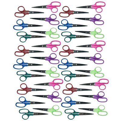Children's 5" Scissors, Pointed Tip, Assorted Colors, Pack of 36